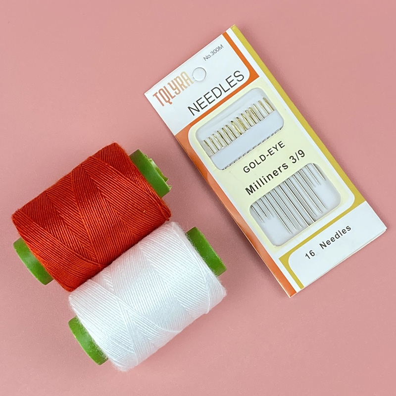 牛仔线牛仔裤专用小卷203粗线缝纫机线家用针线套装手缝线缝衣线 - 图2