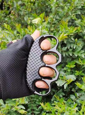 四指指虎拳套合法防身武器铁拳头打架自卫神器加厚戒指环玻纤拳扣