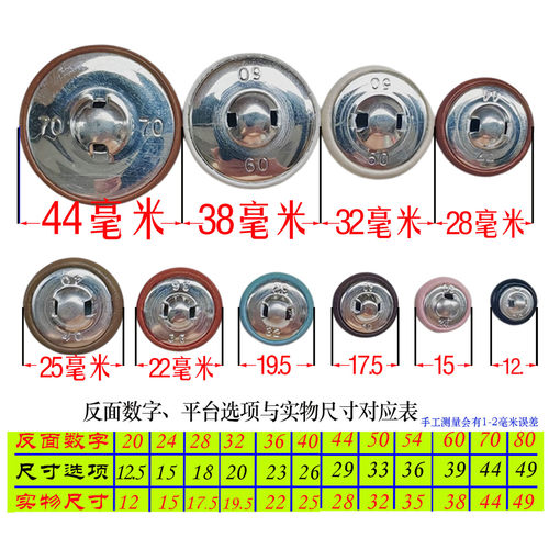 软装沙发皮纽扣金色女包衣服浅卡蓝绿外套咖啡红棕黄圆形铁环座垫 - 图2