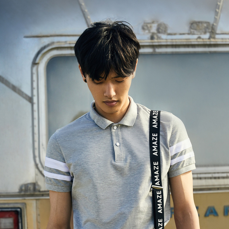 182824626 衫男 POLO 夏季男士潮流双色半开襟印花短袖 男装 GXG 182824626 衫男 POLO 夏季男士潮流双色半开襟印花短袖 男装 GXG