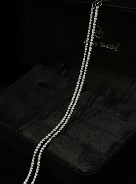 生日重工百搭个性单排钻手链小众