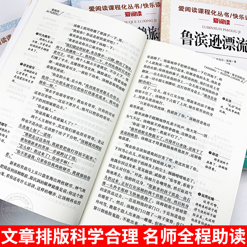 鲁滨逊漂流记原著完整版汤姆索亚历险记六年级下册必读的课外书鲁宾逊鲁滨孙漂游记鲁冰逊鲁兵逊尼尔斯骑鹅旅行记原著正版推荐老师 - 图3