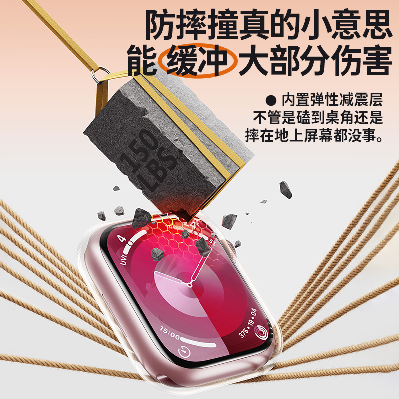 【无尘仓贴膜】倍思适用s9苹果手表保护膜applewatchs8保护膜iwatchs7保护膜se/se2手表膜s4/s5/s6水凝膜软膜 - 图3