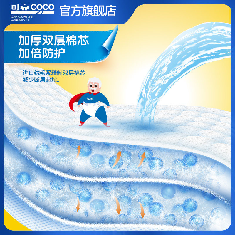 可靠吸收宝成人尿不湿老人用尿片 可靠成人用纸尿护理用品