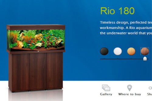 特价德国黑钻新款LED灯高档鱼缸JUWEL RIO180(101CM)鱼缸水族箱 - 图1