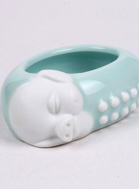 玩青瓷花盆哥窑水培工艺品趣味