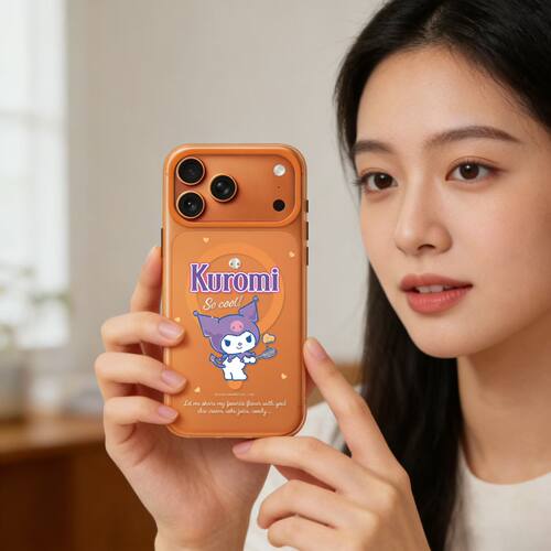 库洛米联名适用苹果17promax手机壳hellokitty磁吸壳可爱女新款外壳超好看iphone17pro壳高级感小众全包防摔 - 图3