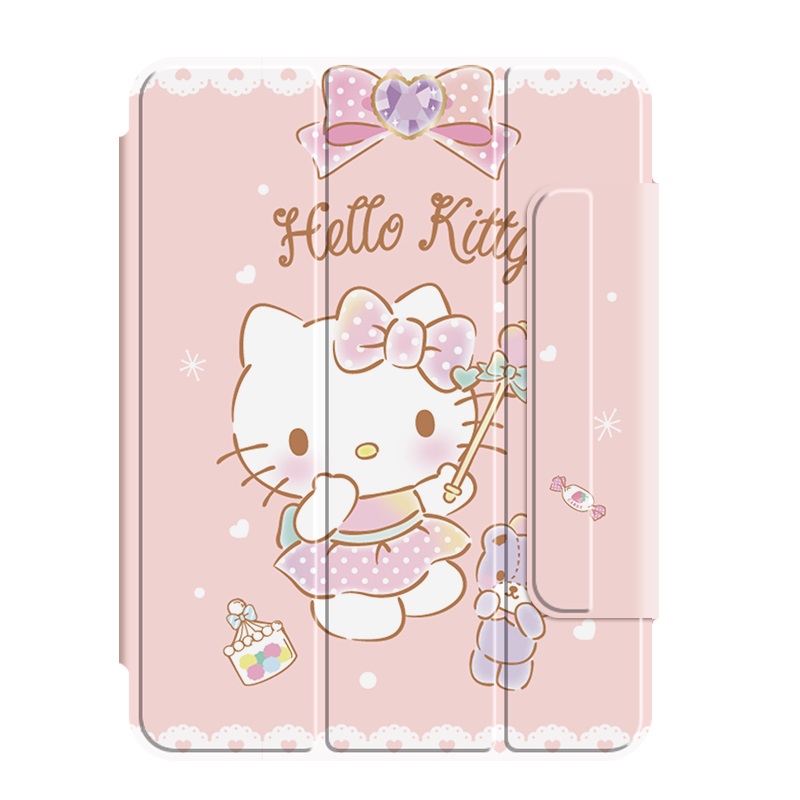 hello kitty2021新款iPadmini6保护套ipadpro11寸保护 磁吸搭扣防弯曲ipadair4苹果平板2020卡通可爱轻薄防摔 - 图3