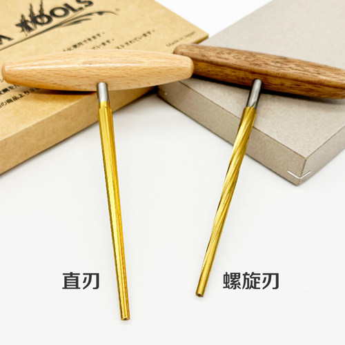 进口日本德国大提琴镀钛轴孔铰刀 弦轴卷削器 铰刀/铰母 制作维修 - 图1