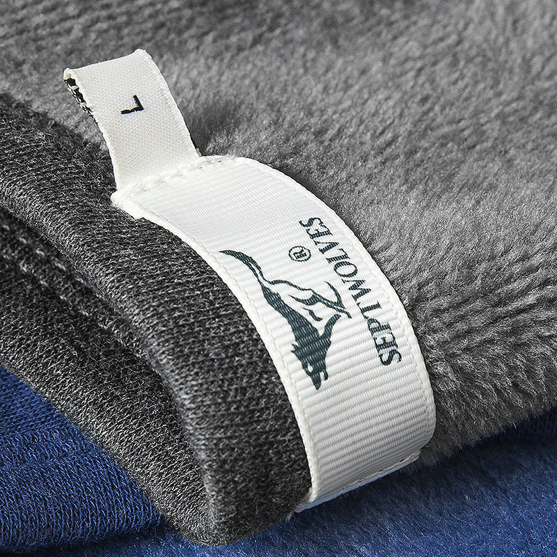 七匹狼保暖男士加绒套装发热内衣 七匹狼福钦保暖上装