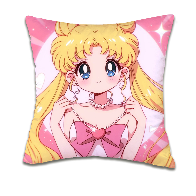 水冰月野兔方枕真琴火野丽亚美定制抱枕美少女战士靠垫动漫周边礼 - 图1