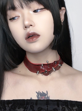 Brokenbone原创不规则PU项圈