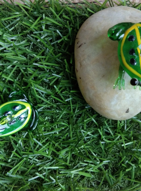 可爱风玻璃手工艺品水培植物青蛙