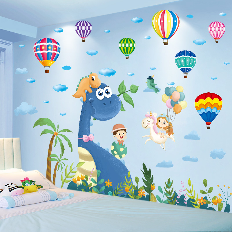 3d立体墙贴纸儿童房间墙面装饰女孩卧室创意布置贴画卡通壁纸自粘