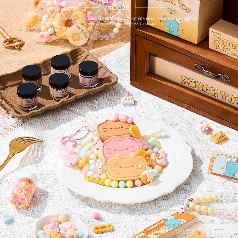 mobee面包坊捏捏乐自制手工DIY材料硅胶配件儿童无毒减压玩具女孩,淘宝优惠券,粉丝福利购,淘宝优惠卷