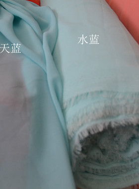 纯色雪纺纱布料 乔其纱面料 服装布匹 舞台diy 上衣裙子里衬里料