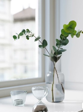 宜家艾伏特坦装饰沙漏桌面摆件家居装饰摆件儿童礼物礼品玻璃计时