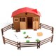 Big house stable landscaping accessories children's toy fence