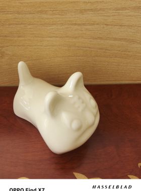 曲阳定瓷定窑白瓷摆件十二生肖虎礼品