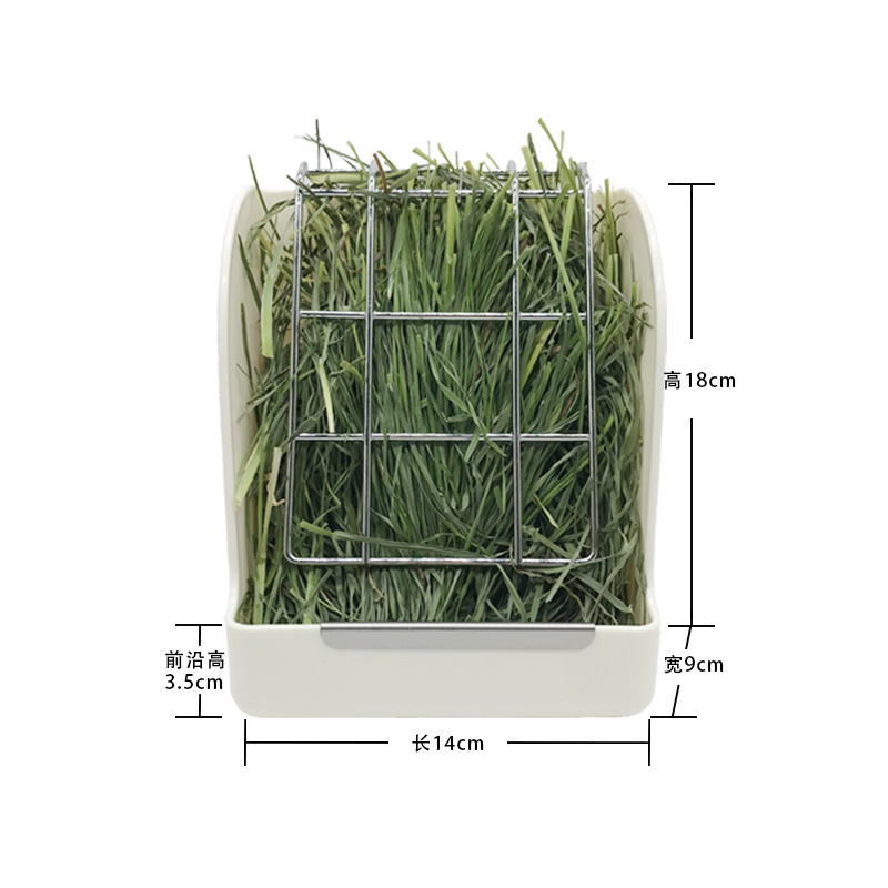 弹簧草架兔子草架防浪费吃草神器豚鼠自动喂食器龙猫食盆马卡同款 - 图3