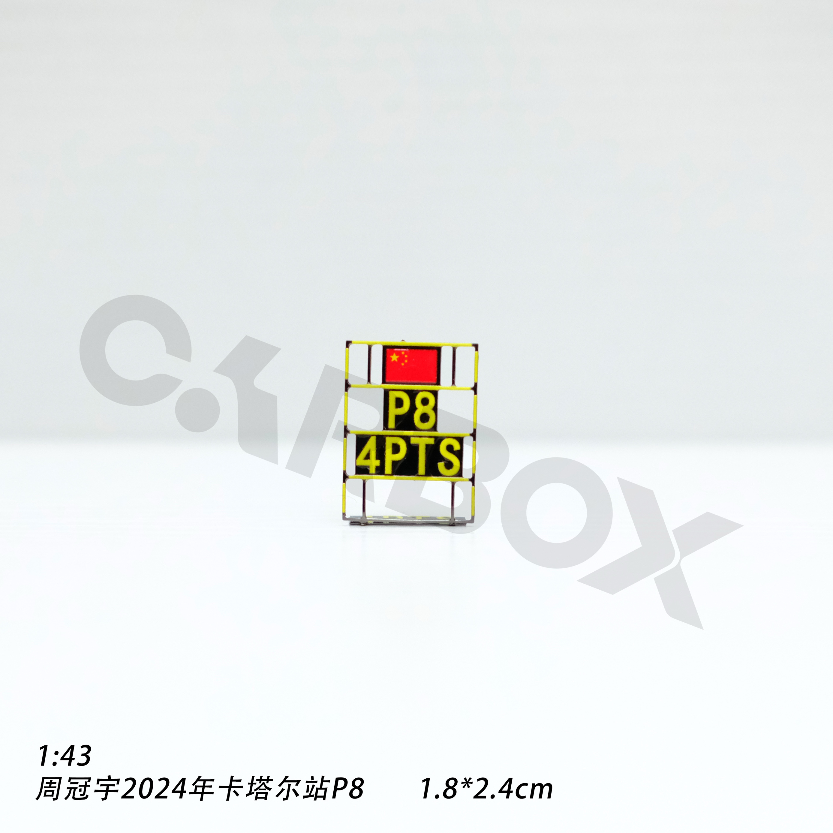 [CarBox] F1赛车 p板 周冠宇 迈凯伦 汉密尔顿 摆件 模型配件 pit - 图0