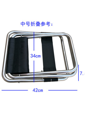 烟雨舟升级中号19管户外钓鱼椅加厚不锈钢折叠便携式马扎凳新品