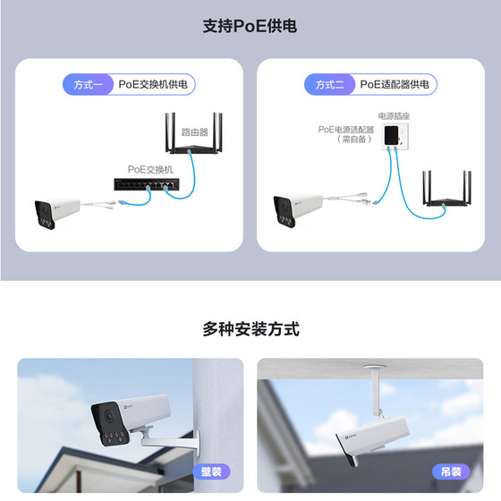 EZVIZ 4 million wireless WIFIPOE camera