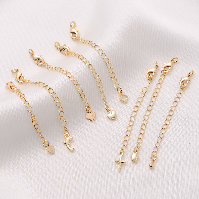 14K包金龙虾扣尾链自制手链延长链手工diy项链收尾扣饰品材料配件,淘宝优惠券,粉丝福利购,淘宝优惠卷