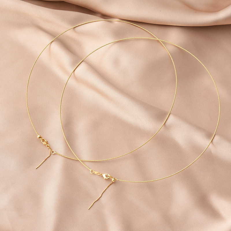 高保铜镀18K金色伸缩批花带针可串珠万能项圈手工diy银色首饰配件,淘宝优惠券,粉丝福利购,淘宝优惠卷