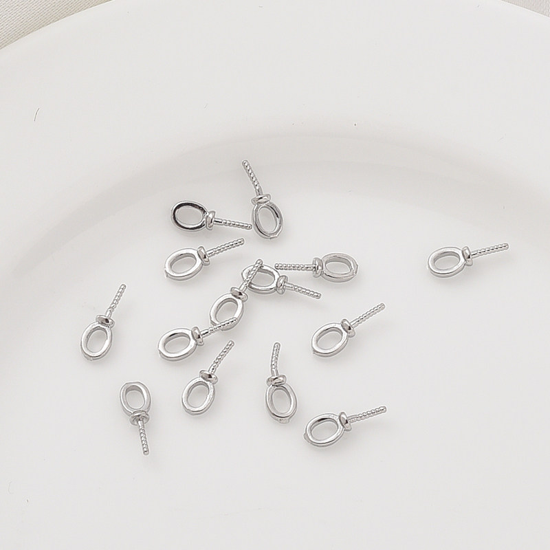 14K包金保色9字羊眼针手工diy饰品配件半孔珍珠吊坠扣项坠帽针,淘宝优惠券,粉丝福利购,淘宝优惠卷