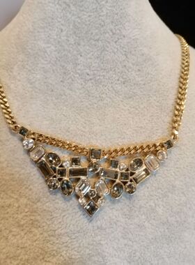 丹麦王妃拼色名媛风项链耳环特价