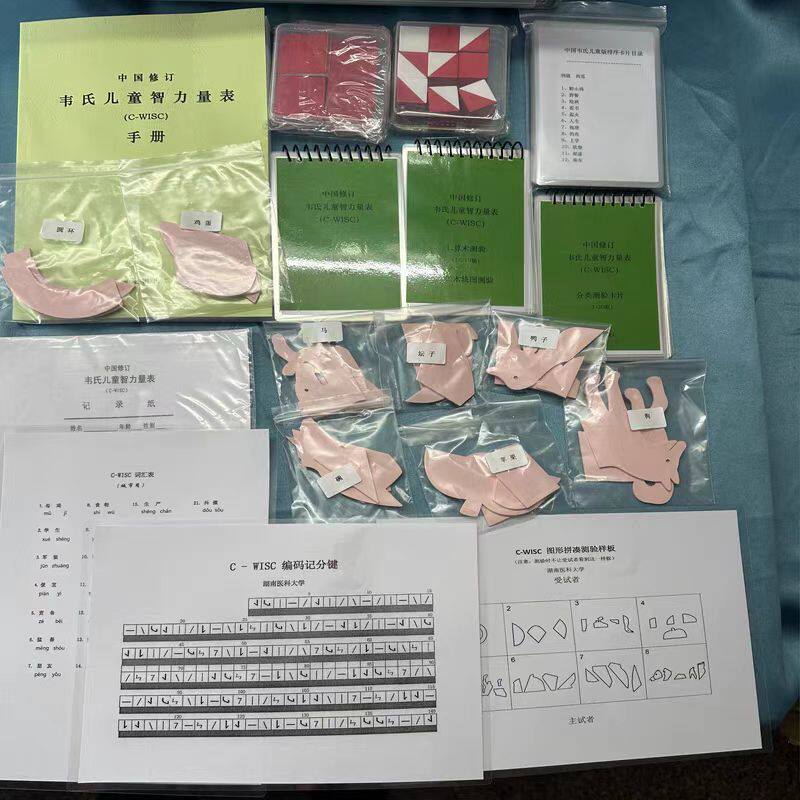 韦氏智力量表第三版儿童版6~16岁 标准IQ测评诊断工具箱全套身体