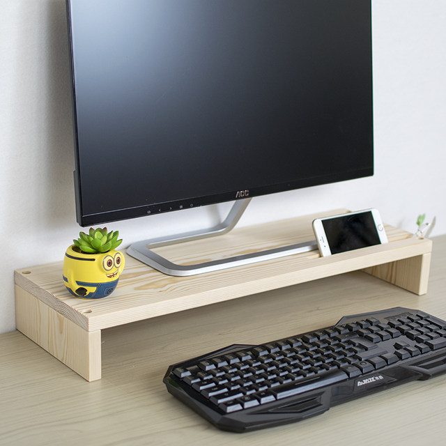 Desktop computer monitor to increase elevated desktop storage