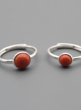 民族风小巧简约女款青海藏族指环