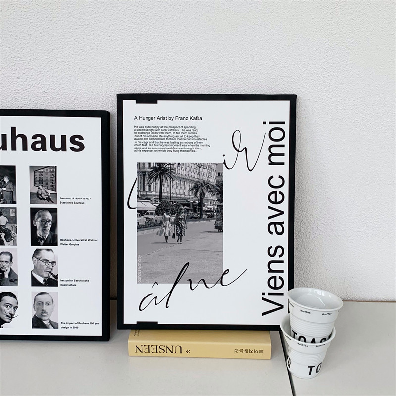 小众黑白风格装饰画 法式复古人物挂画桌面相框画电视柜摆件墙画,淘宝优惠券,粉丝福利购,淘宝优惠卷