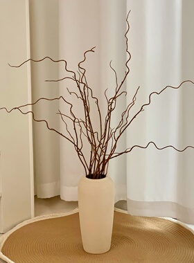 侘寂风仿真龙柳干枝艺术假花花束