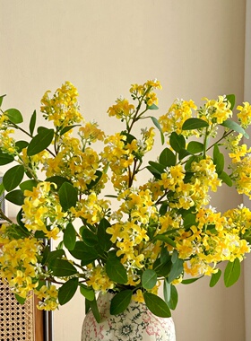 千里香仿真花桂花插花装饰摆件