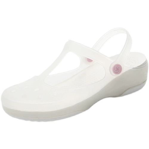 Tide, летние тапочки в стиле Crocs, нескользящая пляжная обувь, мюли на танкетке для школьников и студентов, подходят для носки на улице, в корейском стиле