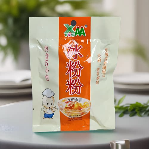 喜家佳原味冰粉50g眉山正宗特色家庭袋装小吃清凉解暑开味调味品 - 图0