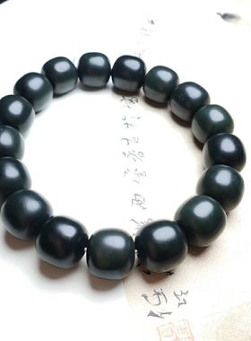老型珠和田玉青玉手串踏青手串