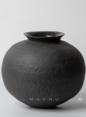 木出 | 魏宇峰手作陶瓷客厅摆件简约现代个性装饰中式插花花瓶
