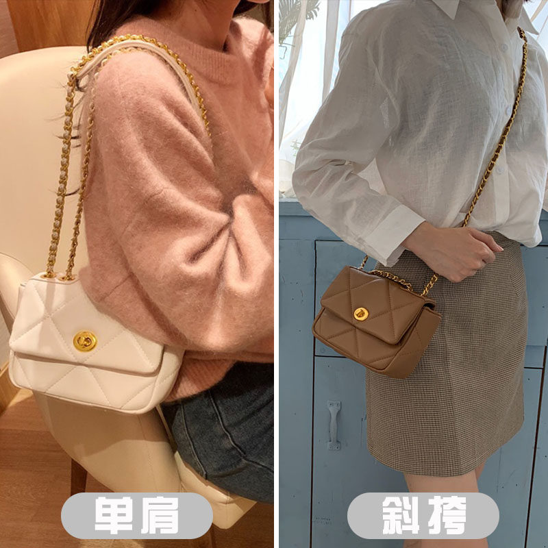 mirgam kosel小mk斜挎菱格链条包 飘雷迪女士包袋