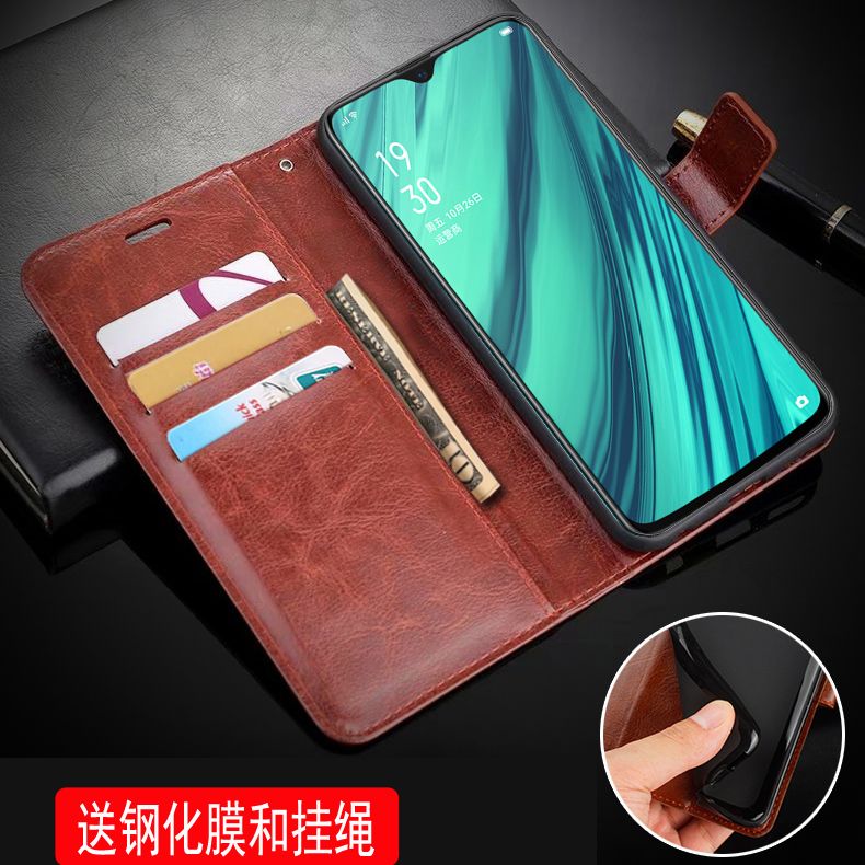 oppoa9x手机壳翻盖oppoPCAM10保护套皮夹oppoPCEM00外壳6.53英寸poopa九防摔oppa9m钢化膜ooppf11新款OPPPa9t-图1