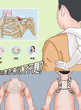 儿童成人锁骨肩胛骨绑带驼背带肩纠正驼背含胸带