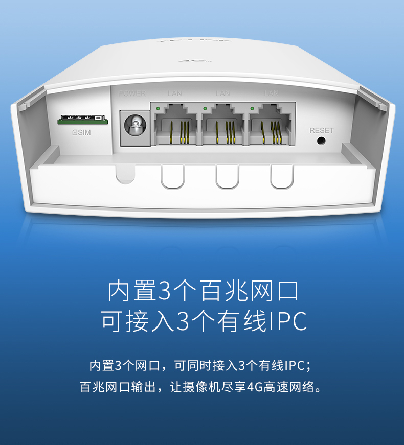 TP-LINK 室外防水4G移动路由器 4G插卡全网通移动电信联通 安防监控户外工程适用TL-TR903 - 图0