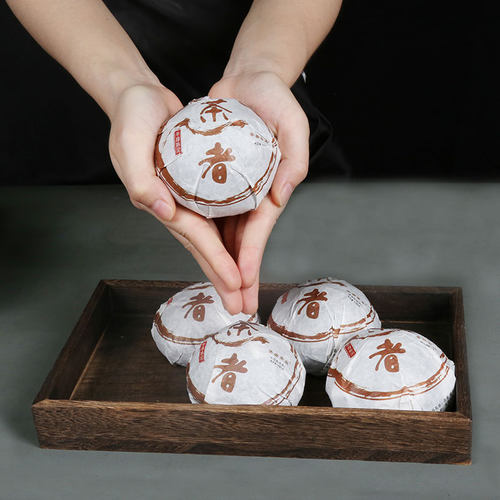 整箱【100克*60沱】2019年千寻沱茶普洱茶熟茶云南古树 - 图0