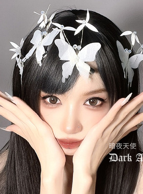 一字夹发夹绢纱刘海侧边鸭嘴夹