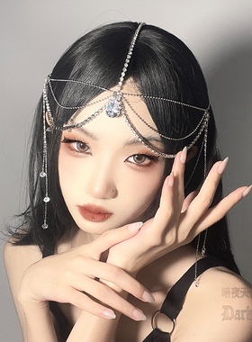 暗夜天使复古风汉服水滴流苏