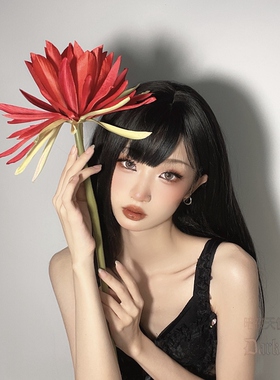 昙花汉服道具配饰仿真古风拍摄