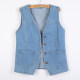 ເສື້ອຍືດ denim ປົກກະຕິຂອງແມ່ຍິງພາກຮຽນ spring ແລະດູໃບໄມ້ລົ່ນແບບເກົາຫຼີ